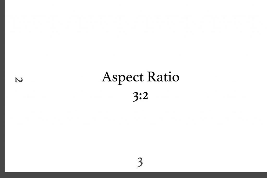 photography prints aspect ratio
