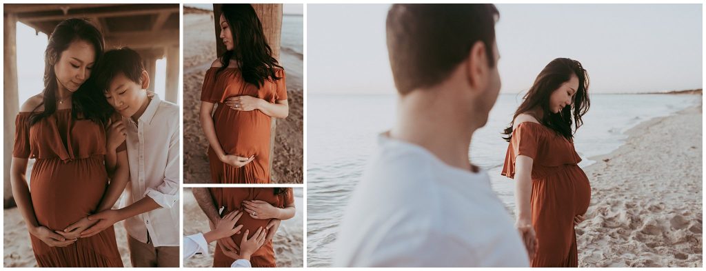 maternity portrait session bayside