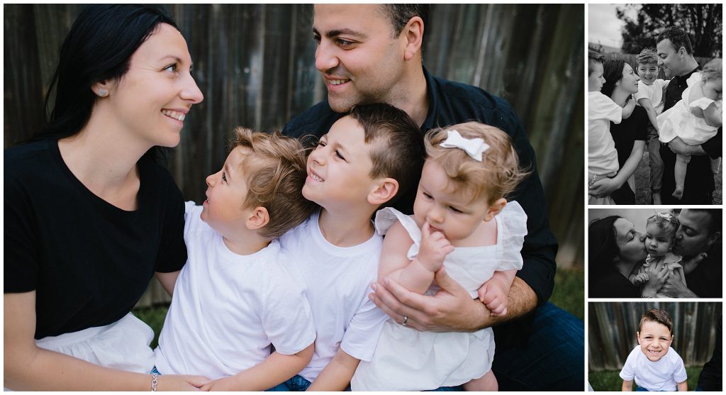family in home portraits melbourne