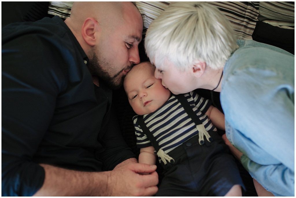 family portraits in home