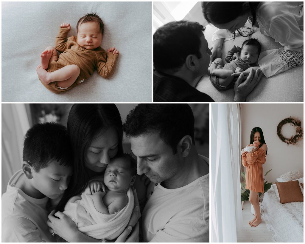 baby newborn in studio