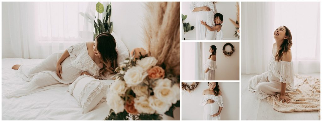 pregnancy in studio photoshoot