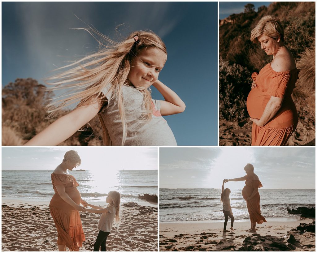bayside beach maternity photos