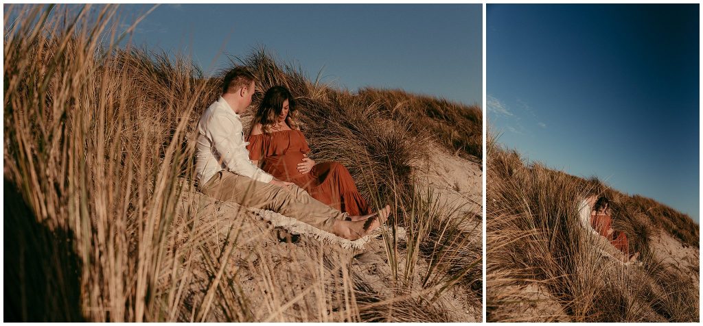 portrait of maternity on beach