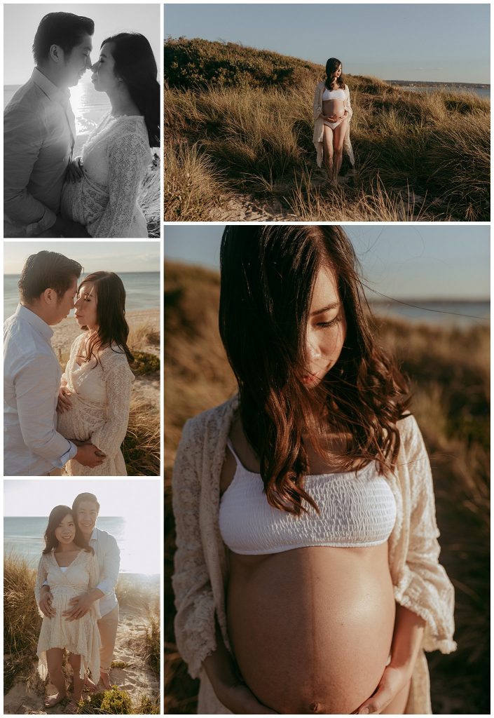 melbourne maternity sunset photoshoot