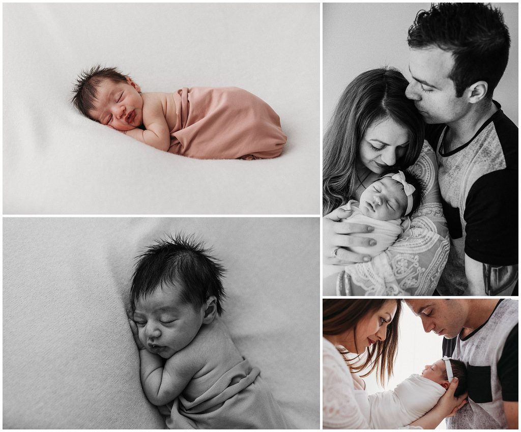 in studio newborn photography