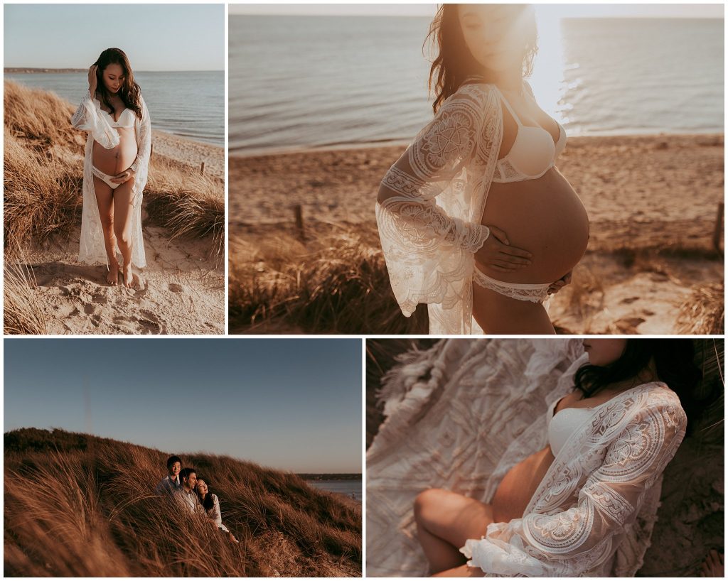 beach maternity photography seaford