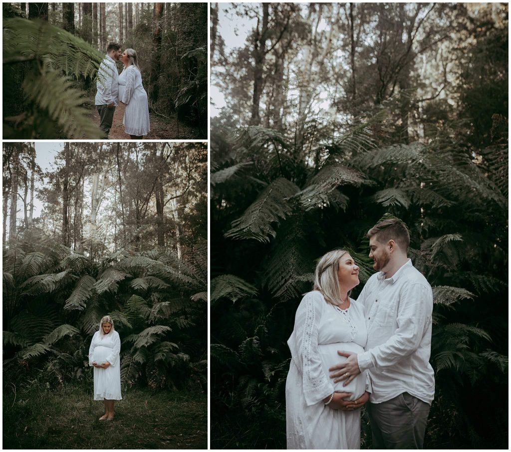 pregnant couple in Warbuton