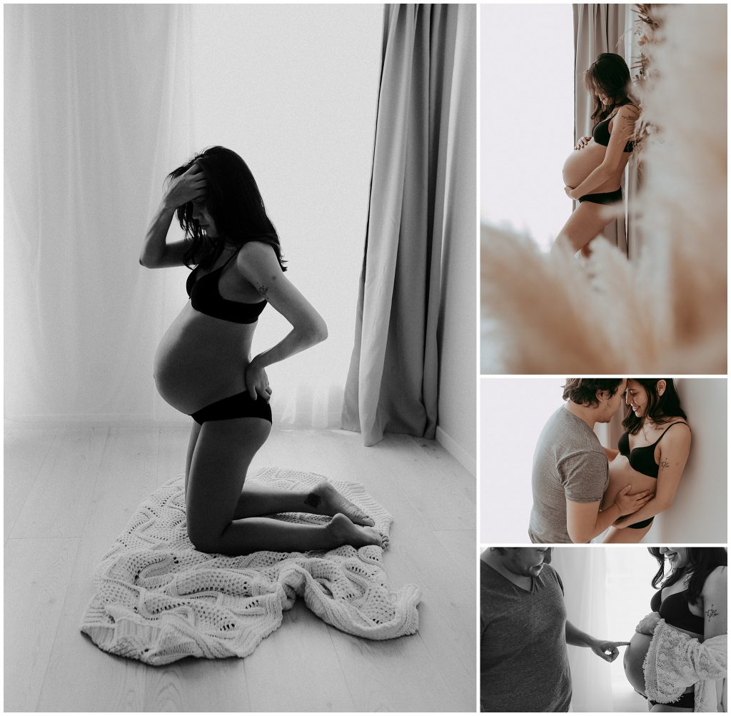 maternity love in studio