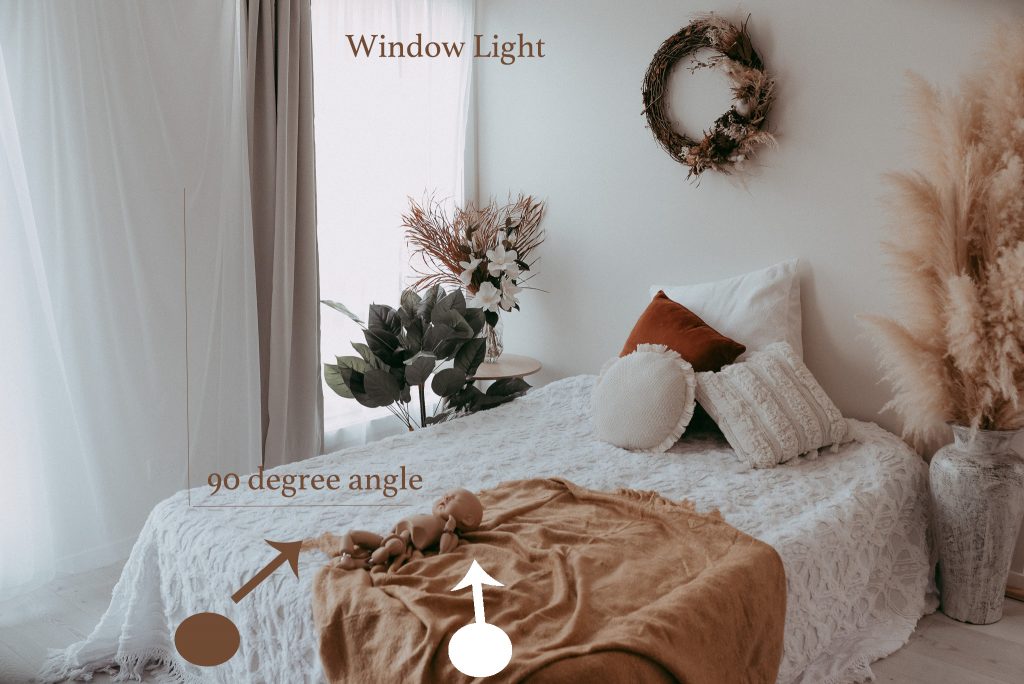 light and set up in photography studio