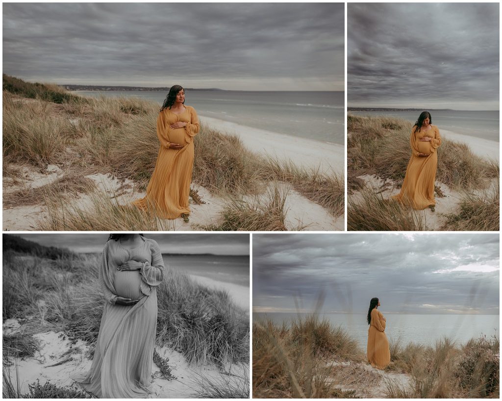 seaford beach pregnancy portraits