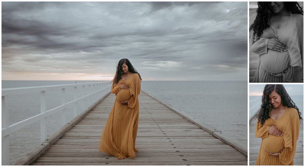 beach maternity portraits