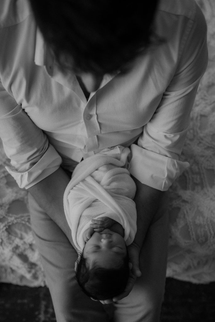 father and his new family captured