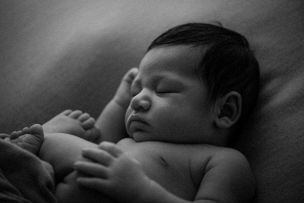 melbourne mother and new baby son in studio