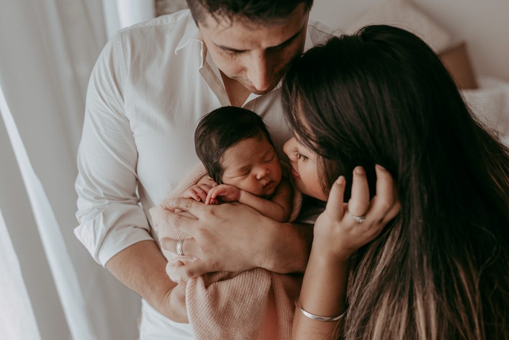 new baby with new family