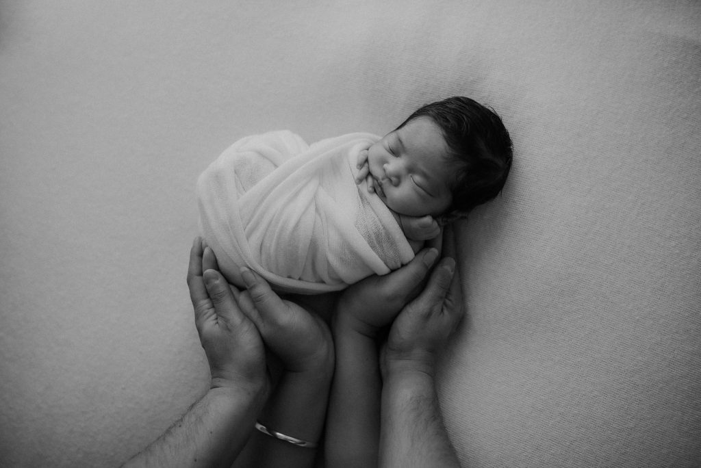 precious moment with newborn girls