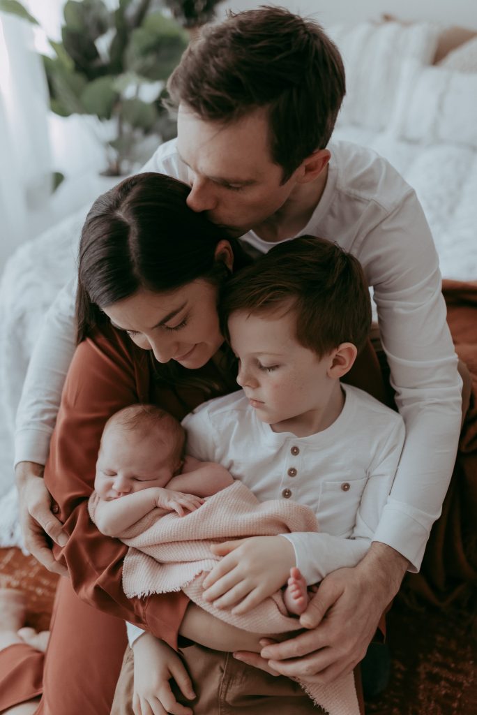 new family of four portraiture