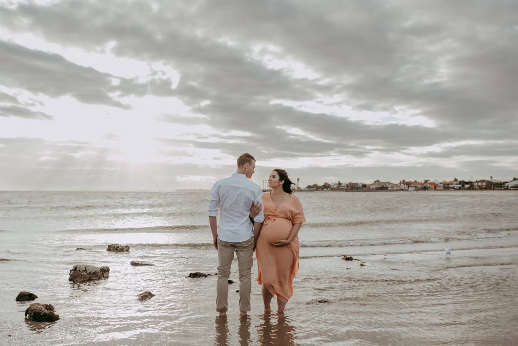 belly photos on the beach