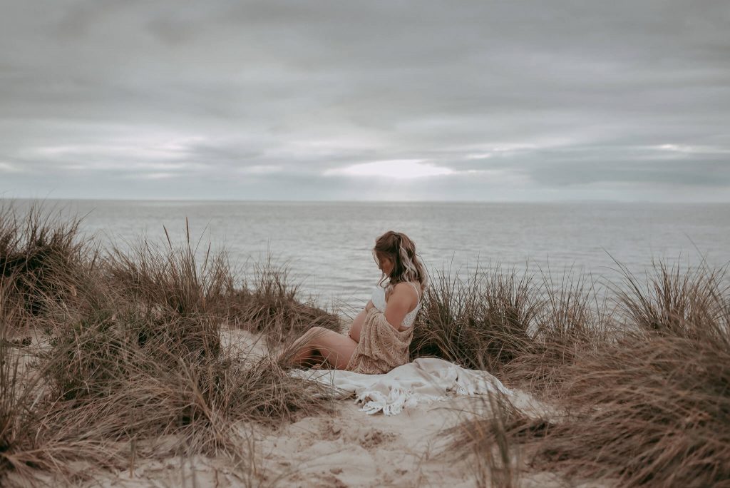 pregnant mother Seaford beach