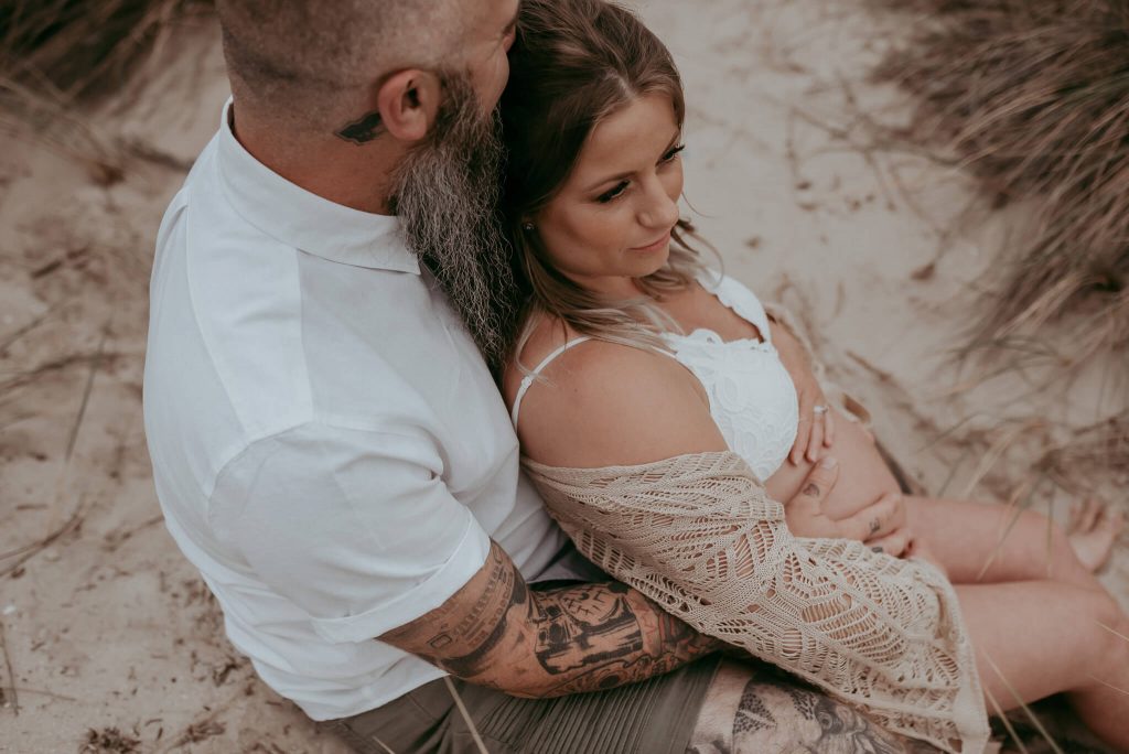 maternity captured in a natural way