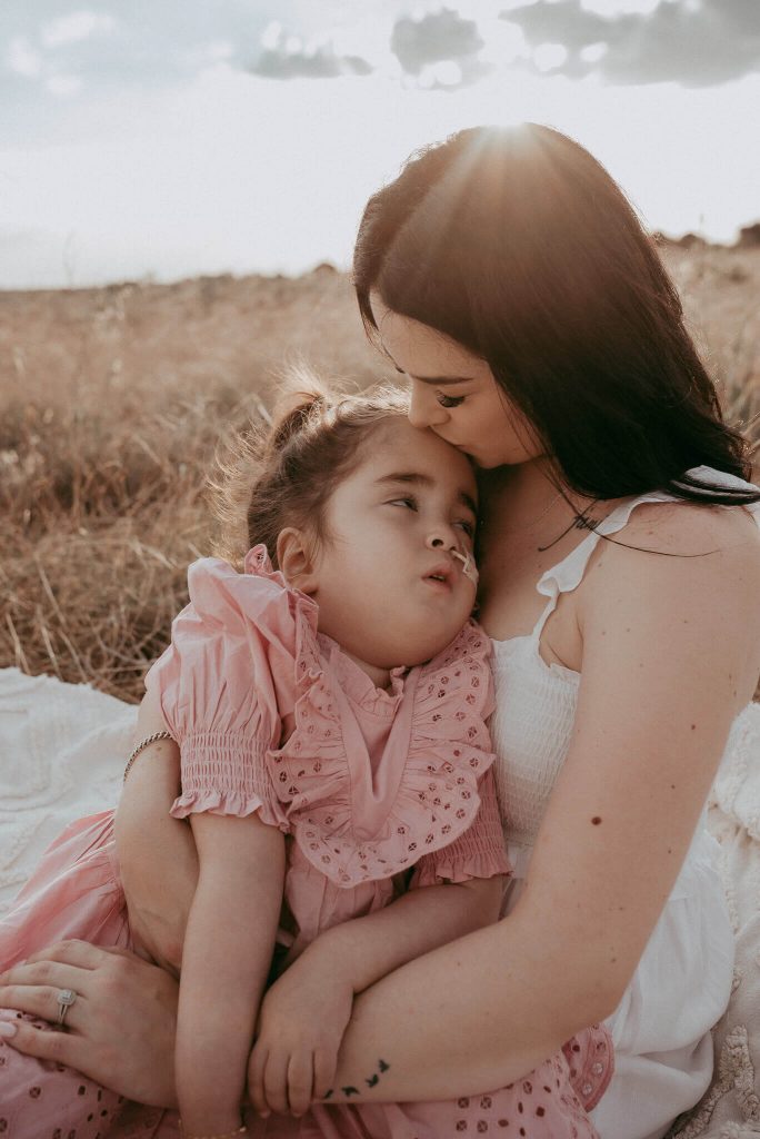 memory created with mother and daughter