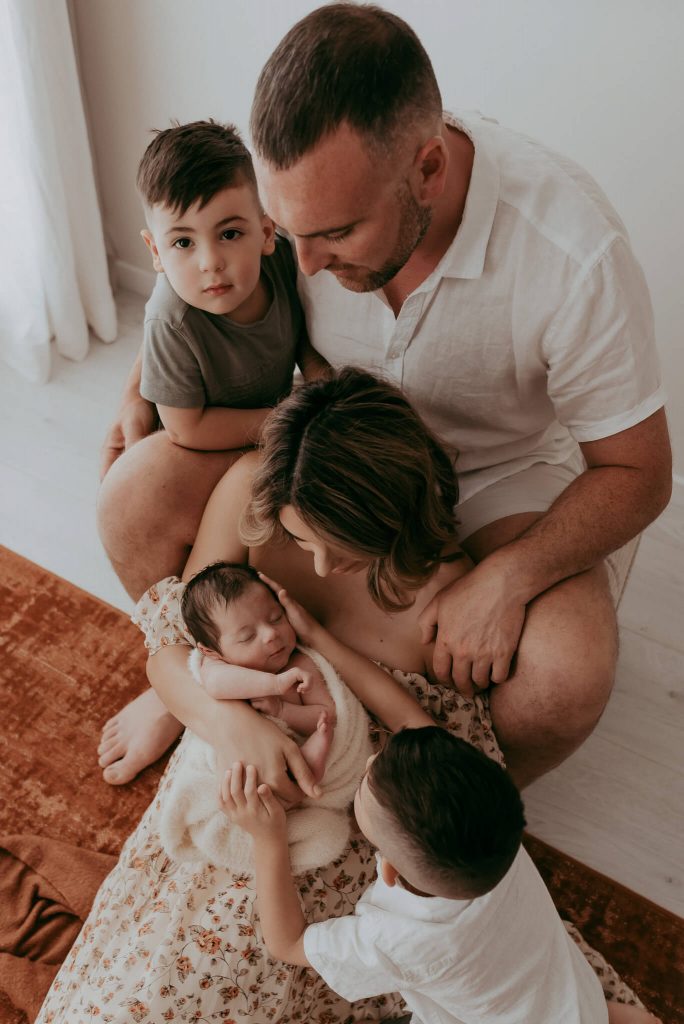 family photographed together