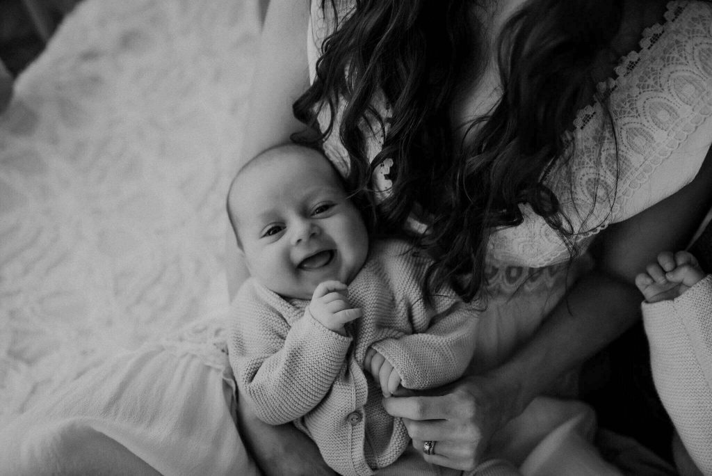 newborn girl into new family