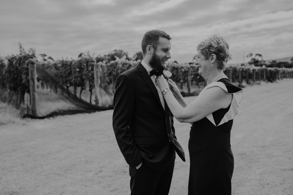 husband to be getting ready