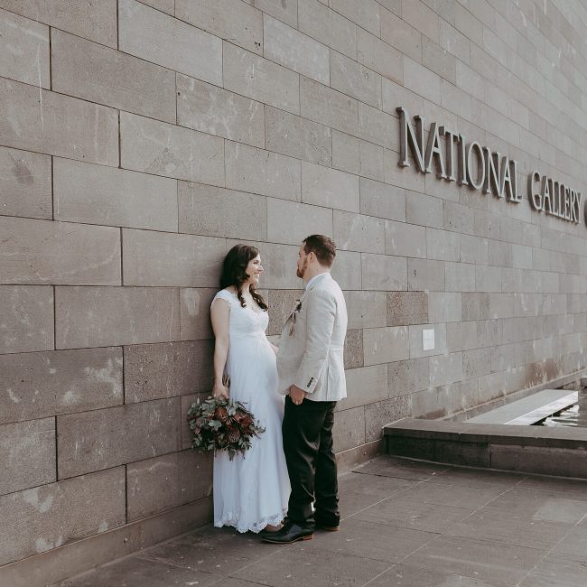 national art gallery wedding photography